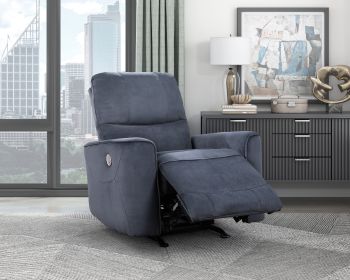 Modern Living Room 1pc Power Rocker Reclining Chair Dark Gray Velvet Upholstery Solid Wood Frame Luxury Home Furniture Modern Living Room 1pc Power Rocker Reclining Chair Dark Gray Velvet Upholstery Solid Wood Frame Luxury Home Furniture